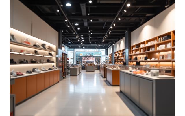 Vibrant retail space with modern fixtures