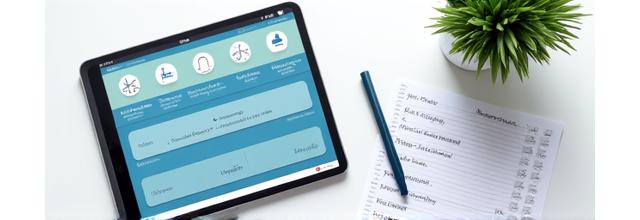 Tablet displaying smart home interface with connected devices