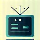 Home entertainment system icon, showing a speaker and music notes